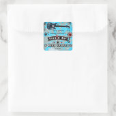 バイベイビーシャワーパーティーのスティッカー好み スクエアシール (バッグ)