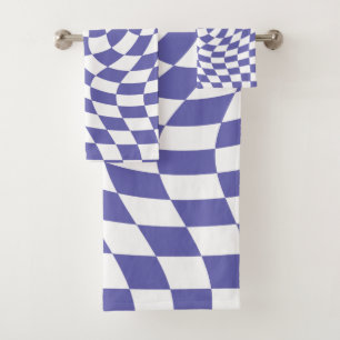 バイペリワープドチェックレトロサイケデリック バスタオルセット