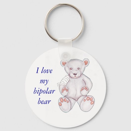 バイポーラベアーキーチェーンカスタマイズ- キーホルダー (正面)