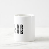 バイポーラ文字デザイン コーヒーマグカップ (中央)