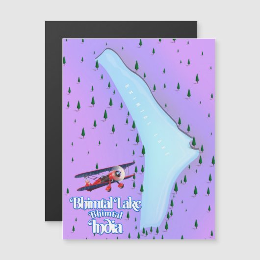 バイムタル湖バイムタルインド旅行ポスター。 (正面/裏面)