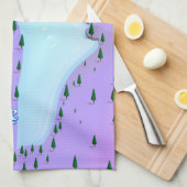 バイムタル湖バイムタルインド旅行ポスター。 キッチンタオル (四つ折り)