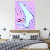 バイムタル湖バイムタルインド旅行ポスター。 キャンバスプリント (インサイチュ (寝室))