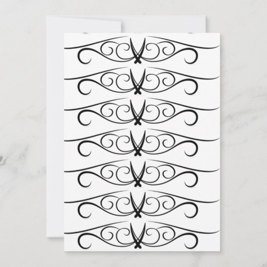 バイモダンクの白黒結婚式招待状 招待状 (裏面)