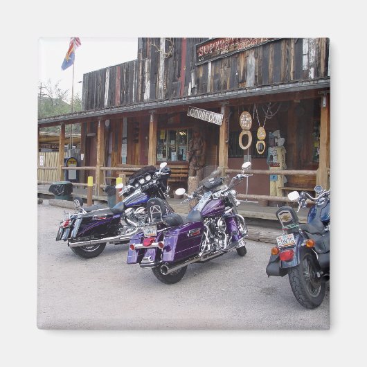 バイモーターサイクルバイウエスタンサロン マグネット (正面)