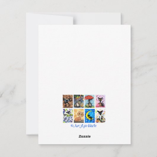 バイヤルによるウィンター・ワンダーズ・ホリデー・クリスマス・うさぎ シーズンカード (裏面)