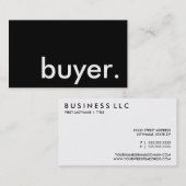バイヤー。 名刺 (正面/裏面)