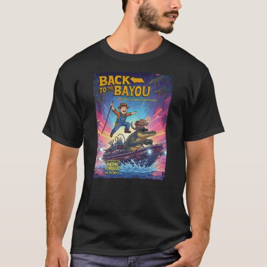 バイユーに戻ろう - レトロ - Tシャツ (正面)