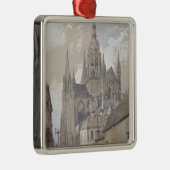 バイユーのカテドラル、南東からの眺め メタルオーナメント (右)