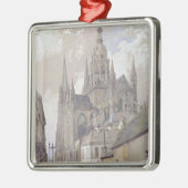 バイユーのカテドラル、南東からの眺め メタルオーナメント (左)