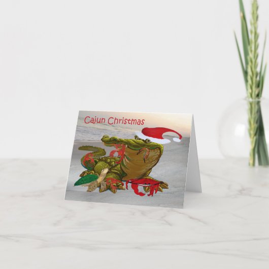 バイユーのクリスマスカード ケイジャン風クリスマス カード (正面)