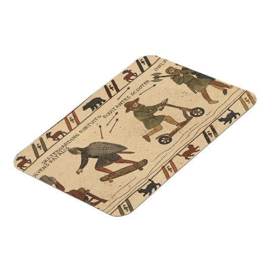 バイユーのタペストリーのパロディ マグネット (左側)