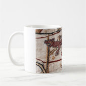バイユーのタペストリーの旗 コーヒーマグカップ (左)