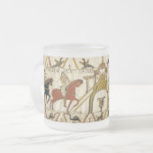 バイユーのタペストリーIII フロストグラスマグカップ (正面左)