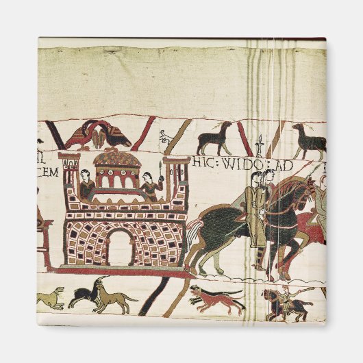 バイユースタペティスアール・ハロルドへノルマンディ公 マグネット (正面)