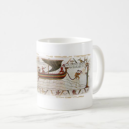 バイユータペストリー第11世紀34 コーヒーマグカップ (正面右)