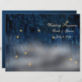 バイユーブリスフォールディング結婚式 プログラム (正面/裏面)