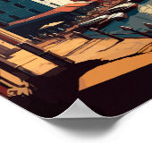 バイヨンヌフランストラベルアートヴィンテージ ポスター (角)