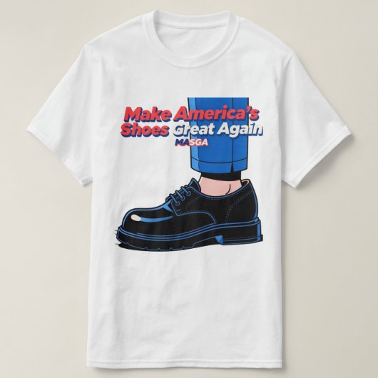 バイラルなMASGAミーム。トランプの靴がやってくる。 Tシャツ (デザイン正面)