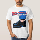バイラルなMASGAミーム。トランプの靴がやってくる。 Tシャツ (正面)