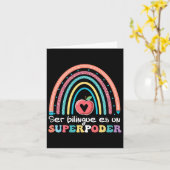 バイリンガルであることは超能力だ！スペイン語を学び直そう カード (黄色い花)