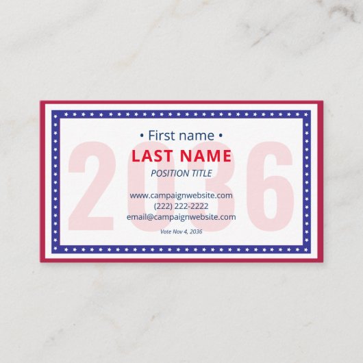 バイリンガルのキャン連絡ペーン情報投票者のアウトリーチ 名刺 (正面)