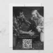 バイリンガルのバーガンディー結婚式招待状 招待状 (裏面)