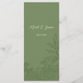 バイリンガルのベトナムランカ結婚ルスのメニュー メニュー (裏面)