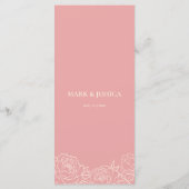 バイリンガルのPeony Song Hyのメ結婚ニュー メニュー (裏面)