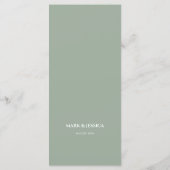 バイリンガルのPeony Song Hyのメ結婚ニュー メニュー (裏面)