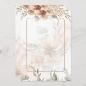 バイリンガルインビタシオンデボダボホテンプレート 招待状 (正面/裏面)