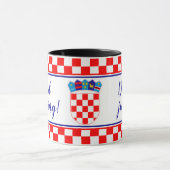 バイリンガルクロアチアグッドモーニングドブロジュトロマグ コーヒーマグカップ (中央)