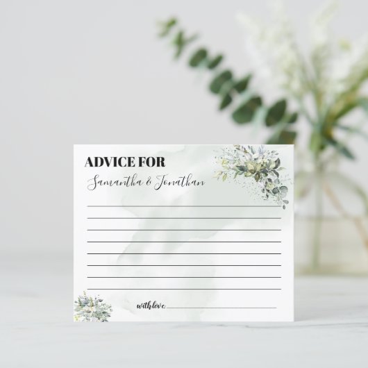 バイリンガルシャワーカード用ユーカリアドバイス (スタンド正面)