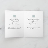 バイリンガルスウェーデン語と英語の誕生日カード カード (内部)