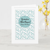 バイリンガルスウェーデン語と英語の誕生日カード カード (黄色い花)