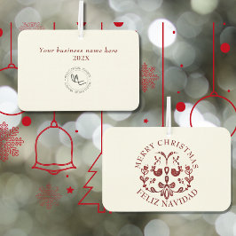 バイリンガルスペインの文字ブルゴーニュ・バード カーエアーフレッシュナー