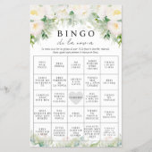 バイリンガルスペインの英語ブライダルシャワービンゴゲーム チラシ (正面)