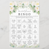 バイリンガルスペインの英語ブライダルシャワービンゴゲーム チラシ (裏面)