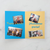 バイリンガルスペインの英語/折り感謝していた!あいさつ カード (内部)