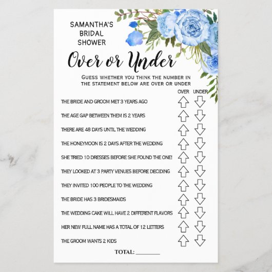 バイリンガルブライダルシャワーカードの移動または使用 チラシ (正面)