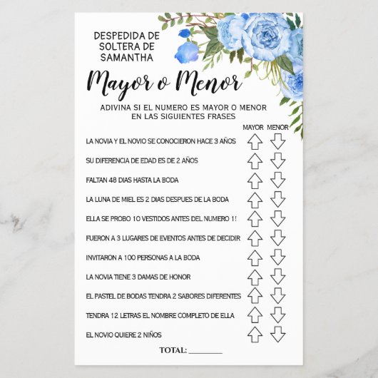 バイリンガルブライダルシャワーカードの移動または使用 チラシ (裏面)