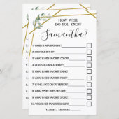 バイリンガルブライダルシャワー (正面/裏面)