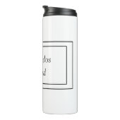 バイリンガルブラック&ホワイトスペインの弁当堂賛美 タンブラー (回転右)