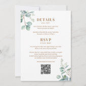 バイリンガルベトナムのユーカリプトゥスソングHy結婚's 招待状 (裏面)