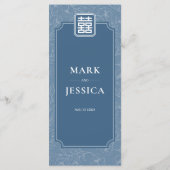 バイリンガルベトナムの灰色がかったブルーソングHy結婚's メニュー (裏面)