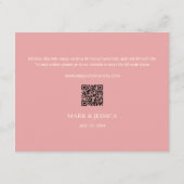 バイリンガルベトナム牡丹ソングHyウェディングRSVP (裏面)