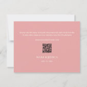 バイリンガルベトナム牡丹ソングHyウェディングRSVP (裏面)