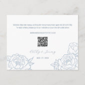 バイリンガルベトナム牡丹ソングHy Dusty Blue RSVP (裏面)