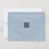 バイリンガルベトナム牡丹ダスティブルーRSVP (裏面)