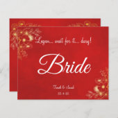 バイリンガルメニュー付きフラットブルゴーニュ座席表 (正面/裏面)